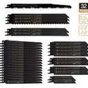 S SATC Reciprocating Saw Blades Set - 32 Pieces, for Metal & Wood, Pruner Blades, Plus Jigsaw Blades