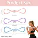 Resistance Bands with HandlesFigure 8 Exercise Bands for Women&Men,15LB25LB,35LB Silicone Pull Rope for Working Out,Arm,Yoga Gym Fitness,Shoulder Training Elastic Rope