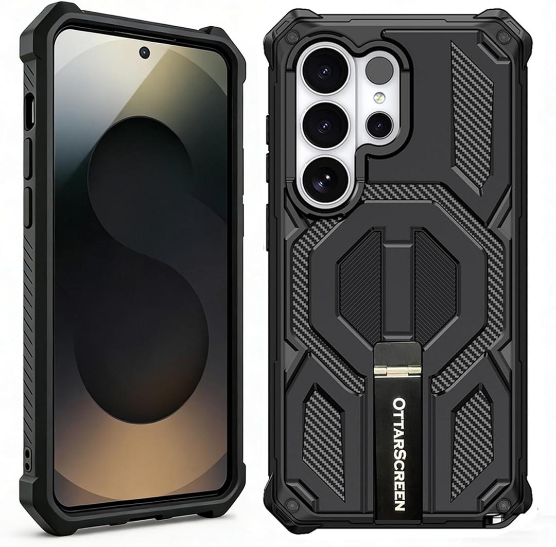 for Samsung Galaxy S25 Ultra Case with Stand an Magnetic | Military Grade Tough & Durable | Samsung Galaxy S25 Ultra Phone Case with Magnets | 2026 Upgrade |