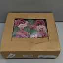 Ling's moment Artificial Flowers 50Pcs Torrid Blush Roses Decor w/Stems,3" Real Touch DIY Foam Floral for Wedding Bouquet/Centerpieces, Outdoors Party Backdrop, Room/Table, and Garden/Pot Decorations (Pk- Cinnamon Rose & Shabby Pink)