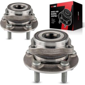 Torchbeam Pair 513303 Front Wheel Hub Bearing Assembly for 2009-2014 Subaru Forester, 2008-2014 Subaru Impreza, 2013-2014 Subaru XV Crosstrek Wheel Bearing 5 Lugs