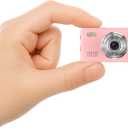 Mini Camera 1080P HD Video Recorder Keychain Digital Camcorder with 64GB Card, 0.96" HD Display, Long Battery Life, Ultra-Portable Tiny Camera for Travel/Vlog/Night Shots, Ideal Gift, Pink