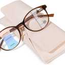 Progressive Multifocal Reading Glasses for Women Men, TR90 Fashion Blue Light Computer Readers