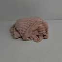Super Soft Queen Blanket for Bed, Premium Silky Flannel Fleece with 3D Striped Jacquard Design, Lightweight and Cozy for Living Room, and All-Season Use, 90x90 Inches.Taupe