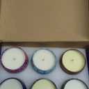 Threlaco 12 Pcs Flower Candles Scented Bridesmaid Gift Set Soy Wax Aromatherapy Candles Bulk for Wedding Bridal Shower Home Guests Women Valentines Mothers Day Anniversaries Favor(Red Gradient)