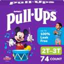 Pull-Ups Boys' Potty Training Pants, Size 2T-3T Training Underwear (16-34 lbs), 74 Count