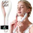 Microcurrent Facial Massager with 3D Roller, 3 Intensity Levels, USBC Rechargeable, Lifting & Toning Tool for Face & Neck, Gentle Contouring & Skincare Absorption NO Heat, NO LED