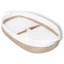 Baby Changing Basket with Diaper Changing Pad, Breathable & Waterproof Dual-Cover Foldable Portable Travel Cotton Rope Baby Changing Mat for Dresser & Table Gift for Baby Shower