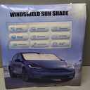 Windshield Sun Shade Custom Fit for 2022 2023 2024 2025 2026 Kia Carnival Accessories Foldable Sunshade Sun Blocker Protect Car from Sun Rays & Heat Damage Keep Car Cooler