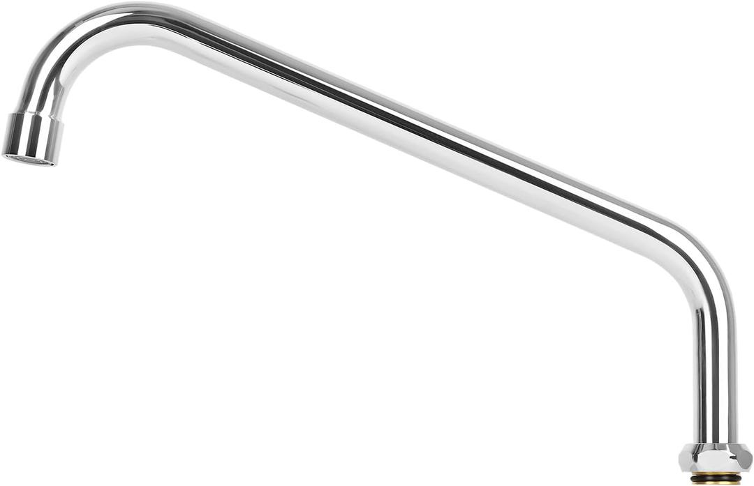 12 Inch Faucet Spout Replacement Fits for Most T&S Faucets, 360 Commercial Sink Faucet Swivel Spout for 2 or 3 Bay Compartment Sinks