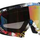 Motorcycle Goggles Dirt Bike Goggles Windproof ATV Dustproof Racing GogglesScratch Resistant Ski Goggles Protective Safety Glasses PU Resin 