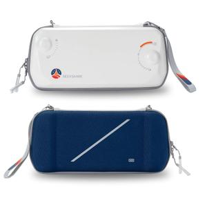 GeekShare Starlight Air Carrying Case for Switch 2 (NS2) Console - Slim PU/Oxford Protective Travel Bag with 3M Reflective Strip, 12 Game Card Slots & Detachable Wrist Strap
