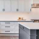 Amerdeco 10 Pack Matte Black 5 Inch(128mm) Hole Centers Kitchen Cabinet Pulls Cabinet Hardware Kitchen Handles for Cabinets Cupboard Handles Drawer Pulls