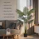 Artificial Bird of Paradise Plant Fake Tropical Palm Tree for Indoor Outdoor, Perfect Faux Plants for Home Garden Office Store Decoration (Palm Tree 120cm)