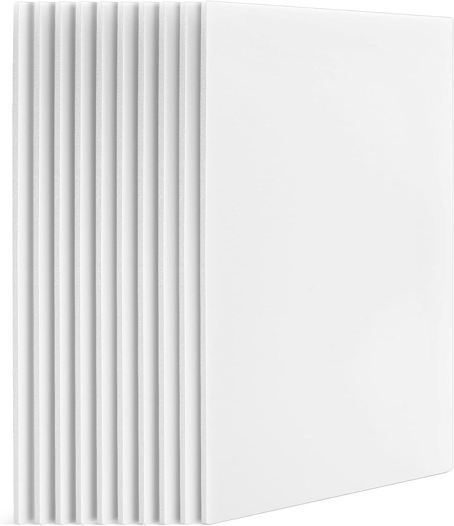 10 Pack Foam Boards,Thickness White Foam Core Backing Board 3/16" Foam Poster Boards for Mounting Photographs and Artwork, 3-D Modeling, Signage, Poster Making in School, Office (A3,12"x16.5")