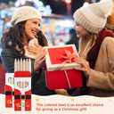 Tinlade 50 Pcs Mini Colored Pencils Bulk 3.5 Inch Coloring Drawing Pencil 6 Different Color for Adult Classroom School Drawing Birthday Wedding Party Favors (Christmas)