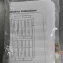 SmartStandard 32 x 84 inch White Sliding MDF Barn Door with 6FT Black Sliding Door Hardware Kit & Handle, Pre-Drilled Ready to Assemble, Waterproof PVC Coating, H-Frame