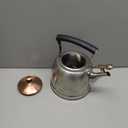 Tea Kettle Stainless Steel Teapot, Stainless Steel Teakettle for Stove Top with Heat Proof Ergonomic Handle 3.0 Quart (Silver)