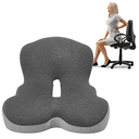 Buttocks Cushion for Office Chair Memory Foam Seat Pad for Butt Support Tailbone Relief Ergonomic Chair Cushion for Home Car Travel or Work (Classic Black