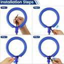 Skip Ball for Kids with Flashing Lights - Indoor Outdoor Game Fitness Toys for Kids, Cool Christmas Birthday Gifts Toys for Girls Boys Age 6 7 8 9 10+ Year Old