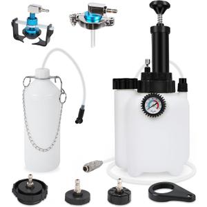 PLAYOCCAR Brake Fluid Pump Kit3L Brake Bleed Kit Manual Brake Bleed Fluid Pump One Person Brake Bleed Pressure Pump Kit with 1L Brake Fluid Bleed Bottle