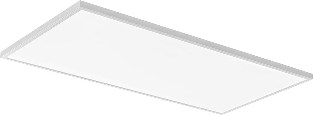 Lithonia Lighting CPANL 2x4 LED Flat Panel Light, 2 ft. by 4 ft. LED Light Panel, Ceiling Lighting Fixture, 4000 Lumens, 3500K/4000K/5000K Switchable CCT, Includes Direct Ceiling Mount Bracket, White