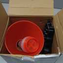 Engine Oil Funnel, Locking Anti-Leakage Funnel, Household Refueling and Changing Tool, Universal for Cars (Red)
