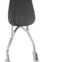 Motorcycle Sissy Bar Rear Passenger Seat Backrest, Chrome Detachable with Black Cushion Pad Compatible with Harley Sportster XL883 XL1200 2004-UP