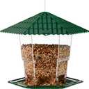 Jealoeur 2 Pack Bird Feeders for Outdoors Hanging Bird Feeder Wild Birds Seed, Green BB