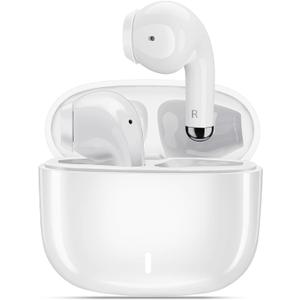 Wireless Earbuds for Samsung S25 Ultra S24 S23 Fe S22+, 5.3 Bluetooth Earbuds Noise Cancelling Ear Bud with Mic Touch HiFi Stereo Wireless Headphone for iPhone 17 Air 16 e 15 Pro Max 14 Plus Pixel 10