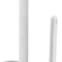 Silicone Toilet Brush Set with Holder  Bathroom Cleaning Brush, Crevice Cleaner, Anti-Slip Handle, and Wall-Mounted Bracket