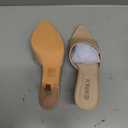 Women’s Pointed Toe Mule Sandal Heels, Slip On Open Toe Kitten Heels for Women, Heeled Sandals Mules for Dress,Casual Outfits, 8.5