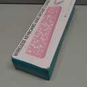 Wireless Keyboard and Mouse Combo, Retro Typewriter Keyboard with Round Keycaps, 2.4GHz USB Cute Wireless Keyboard Mouse for Computer, Desktop, Laptop and Computer (Black-Colorful)