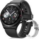 Smart Watch, Bluetooth Call Fitness Watch Full Touch Screen Activity Tracker Waterproof Music Fitness Tracker for Men Gift Black Gray