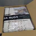 kakania 5x7 Washable Area Rug: Non Slip Soft Thin Carpet, Boho Geometric Modern Decor, Easy Clean Indoor Floor Rugs for Living Room Bedroom Kids Dorm Office Dining - Brown