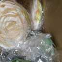 6Pcs Realistic Silk White Ranunculus Artificial Flowers Long Stems, 23.6" Tall Fake Flowers Faux Flowers Suit for Year-Round Home Decoration, Wedding, Bridal Bouquets, Office