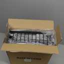 Dish Drying Rack - Space-Saving Small Dish Rack for Kitchen Counter, Rust-Resistant Kitchen Drying Rack, Compact Dish Drainer Organizer with Utensil Holder for Home Kitchen, Black