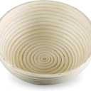 Frieling Banneton Bread Proofing Basket - 8-Inch, Beige, Round - Sourdough Proofing Basket & Bread Bowls for Rising & Baking