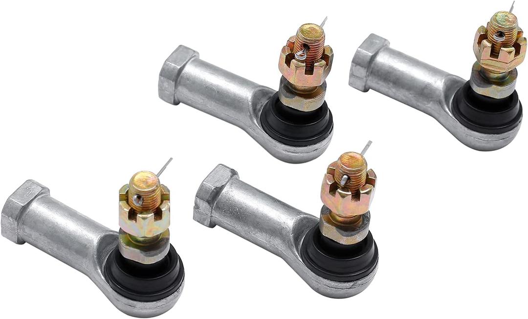 Tie Rod End Kit, Ball Joint, Compatible With 2000-2017 Honda Rancher 350/400 / 420 | 03-17 Honda Rincon 650/680 | 1989 1990 Honda pilot 400, Driver Left & Passenger Right Side, 2 Sets