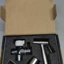 SassyAstra Handheld Toilet Bidet Sprayer — Adjustable Water Pressure, with Hose, Feminine & Pet Wash Kit, Bathroom Hygiene Attachment for Cloth Diaper Cleaning (Quick Install, Stainless Steel)