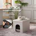 MEEXPAWS Cat Litter Box Enclosure Furniture Odor Control, Large