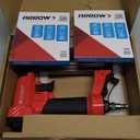 Arrow Pneumatic Staple Gun, Oil-Free Upholstery Stapler with 3750 Pieces T50 1/4", 3/8", 1/2" Staples, Adjustable Exhaust, for Woodworking, Professional and DIY Projects, PT50
