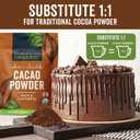 Organic Cacao Powder, Unsweetened, 1 lb (454 g)  Rich Dark Chocolate Flavor, Perfect for Baking, Smoothies & Hot Chocolate  Vegan, Keto, Paleo, Non-GMO & Gluten-Free Cocoa Powder (1 Pound (Pack of 1))