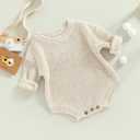 FYBITBO Baby Girl Boy Sweater Knit Oversized Pullover Sweatshirt Romper Onesie Warm Fall Winter Clothes Outfit Newborn 140