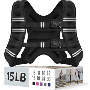 Zeerun Weighted Vest, 15 LB for Men Women