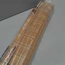 LazBlinds No Drill Cordless Bamboo Roman Shades, 36" W × 64" H, Brown