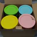 4 Pack creami swirl pints and Lids,NC700 Makers Containers Cups creami accessories Compatible with Swirl Ice Cream & Soft Serve Makers