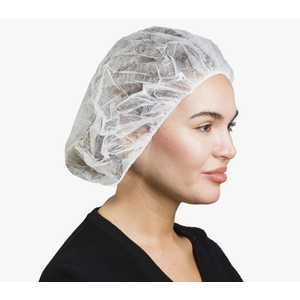Unisex Polypropylene Bouffant Caps [1000 | WHITE]