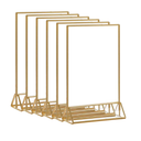 6 Pieces Acrylic Sign Holder Table Menu Display Stand Photo Frames Office Desktop Wedding Hotel Flyer Display Display Stand 7 inch