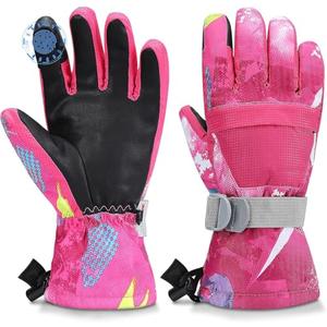 Odtmger Ski Gloves, Warmest Waterproof and Breathable Snow Gloves for Cold Weather, Fits Both Men & Women,for Parent Child Outdoor. MEDIUM